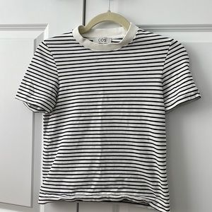 Cos Clean Cut t-shirt, size XS, stripes
